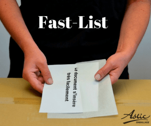 Fast-List : la pochette qui ne perd pas de temps