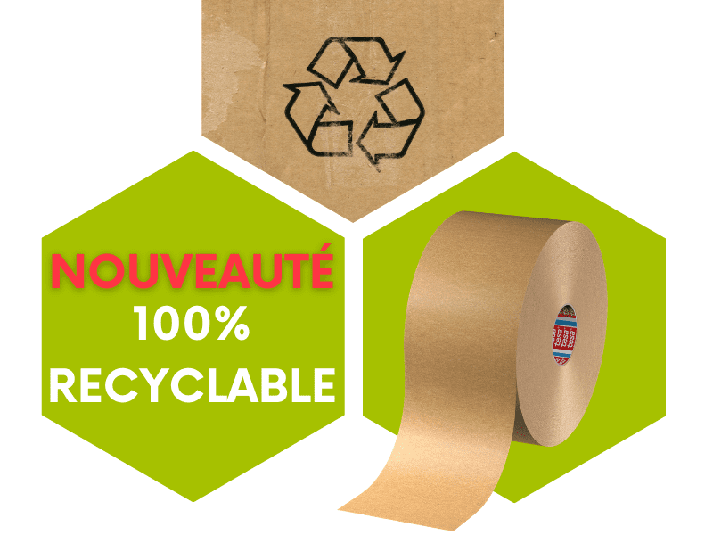 Ruban adhésif en papier 100% recyclé