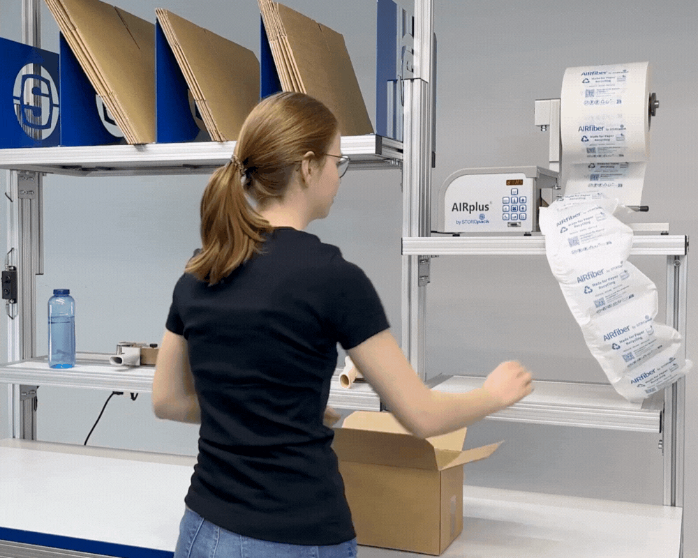 AIRfiber compatible avec les machines d’emballage Storopack
